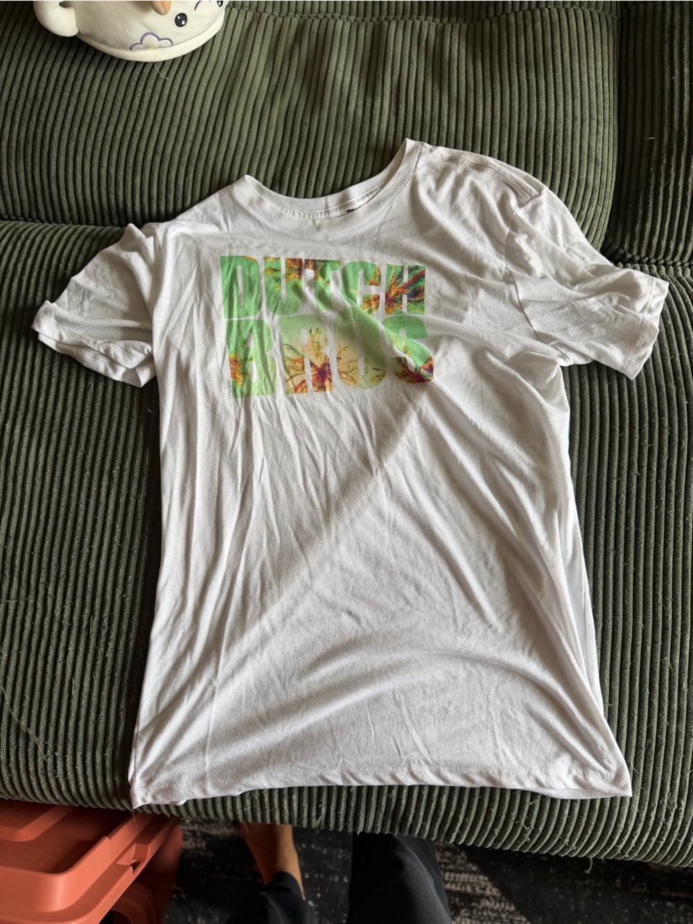 Women's White Graphic Sleep Tee - Floral Print